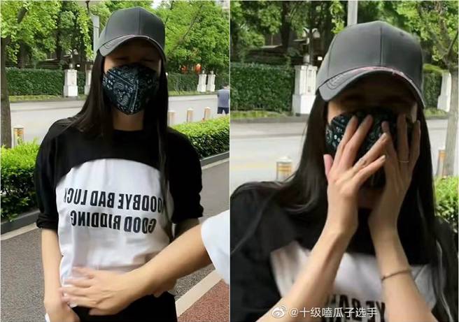 
蒋丽莎小腹隆起，引发外界好奇她是否怀上第五胎。（图／取材自微博）