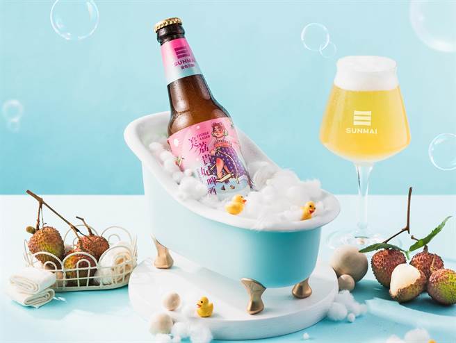 金色三麦「俏荔贵妃啤酒」、「美荔贵妃啤酒」（见图）主打清凉畅快的治癒感受。（金色三麦提供）