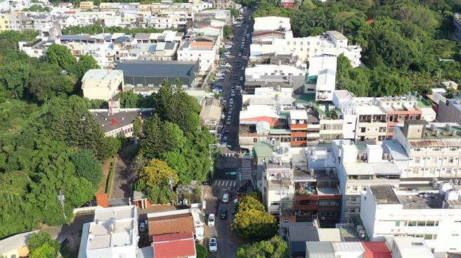 新竹市政府获中央核定补助，预计投入2900万元，将高峰路最狭窄处共166公尺长路段拓宽为12公尺宽，预计7月动工。（新竹市政府提供／陈育贤新竹传真）