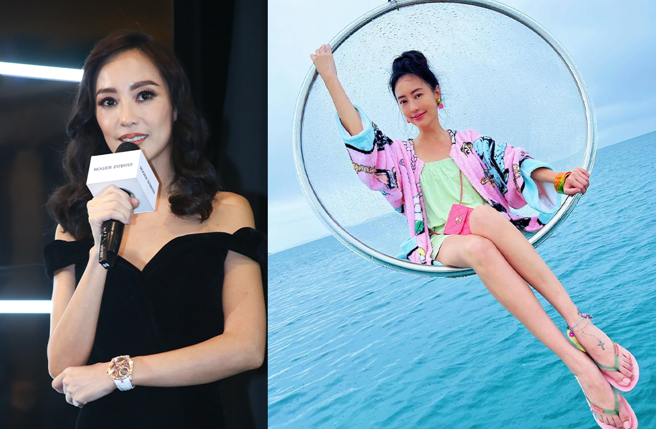 關穎今日分享與鄭伊健的合照。（圖／中時資料照、關穎Instagram）