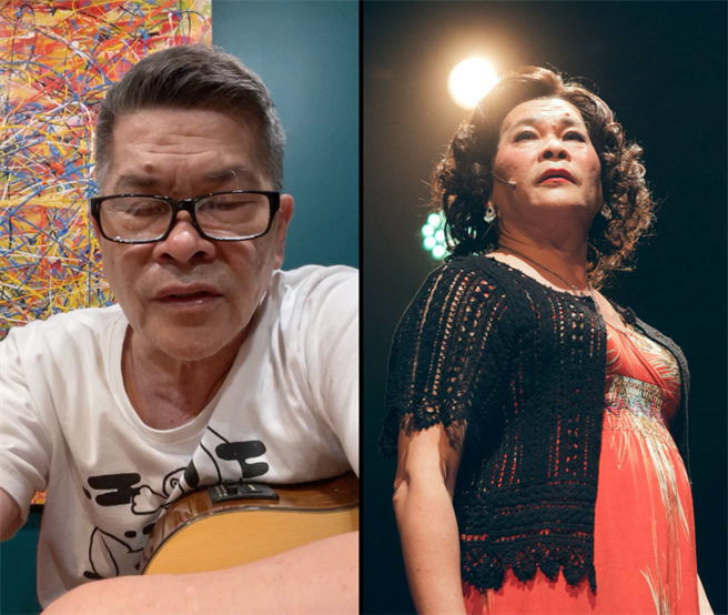 澎恰恰哽咽表示将告别舞台剧「丽卿姐」角色。（澎恰恰粉丝团、跃演剧团提供）