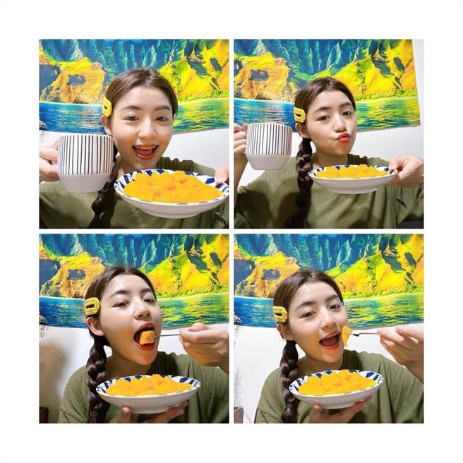 艺人林佩遥协助义卖夏雪芒果，帮助台东植物人安养。（创世台东院提供／庄哲权台东传真） 