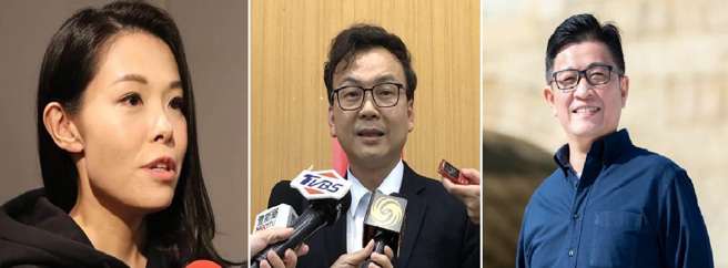年底新竹市長選舉可能角逐人選，左起為民眾黨立委高虹安、國民黨立委鄭正鈐、民進黨行政院政務顧問鄭宏輝。(圖/中時資料照、鄭宏輝臉書)