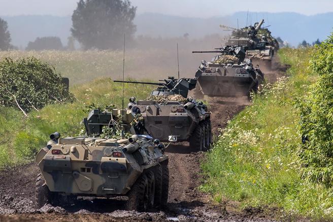 俄罗斯为填补乌克兰前线战力空缺，传出正动用隶属于训练单位的官兵，以成立更多BTG。（示意图／俄罗斯国防部脸书）