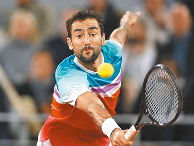 克羅埃西亞老將西里奇淘汰前球王麥維德夫殺入法網男單8強。（路透）