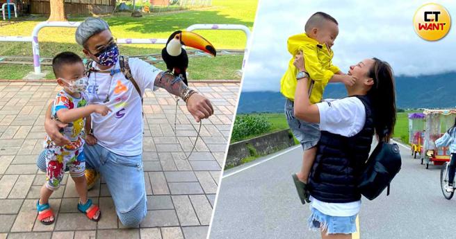 孟孟父母求子10年才等到宝贝儿子来到世界，将他视若珍宝、万般疼爱，已带着孟孟环岛多次。（图／家属提供，CTWANT合成）