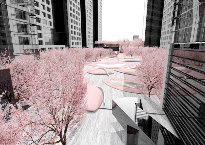 台貿一城都更得標廠商-漢洋建設之社區設計圖。(圖／漢洋建設提供)