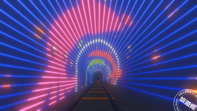 光隧道刻正施作，各种可爱的深澳海洋物种于6月18日跟大家见面(光隧道模拟图/新北市政府观光旅游局提供)

