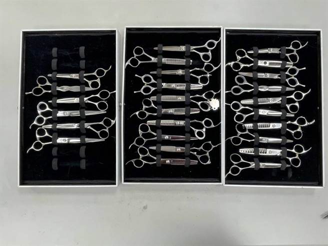 遭窃价值约10万的美髮用剪刀。（翻摄画面）