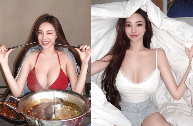 黄琳今日晒出一组性感照，被网友亏是人体肉粽。（图／lovelynnboo Instagram）