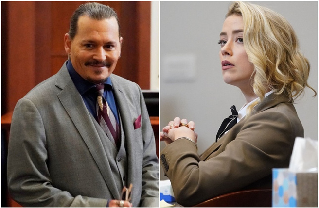 強尼戴普(左)勝訴後，成千上萬網友湧入華納、迪士尼的官方粉專要求向當事人道歉。(圖／shutterstock)