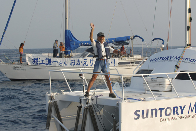 83歲的日本海洋冒險家堀江謙一（圖/美聯社）