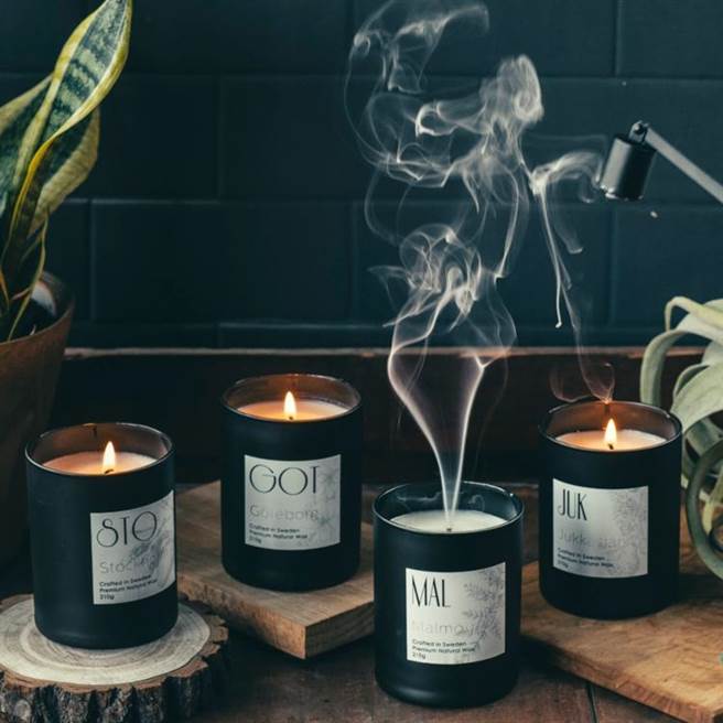 【情境照】Vana Candles 瑞典香氛地图系列香氛蜡烛。（Vana Candles提供）