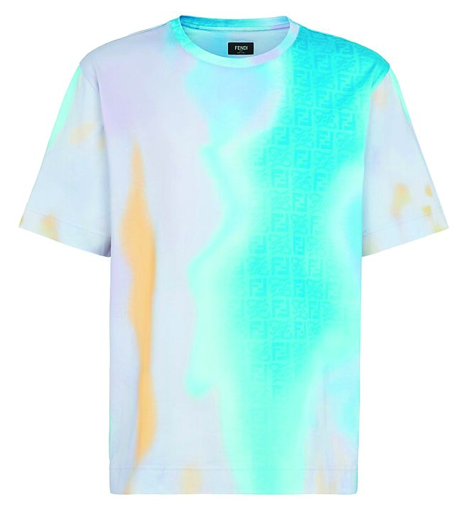 FENDI多彩天空图腾T恤，2万4500元。（FENDI提供）