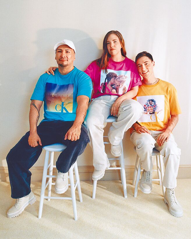 Calvin Klein PRIDE系列，与The Trevor Project合作，邀请成员拍摄画报。（Calvin Klein提供）