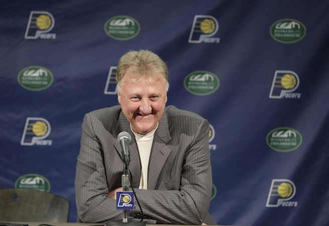 大鸟柏德球员时期以篮球智商和三分神射着称。（美联社资料照）