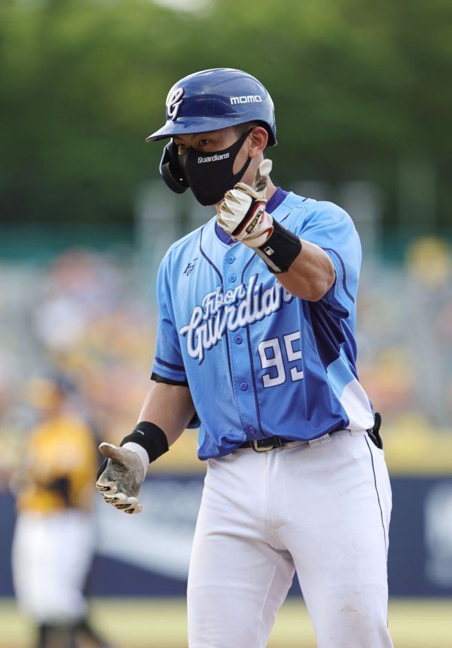 富邦悍将捕手戴培峰近况火烫。（富邦悍将提供）