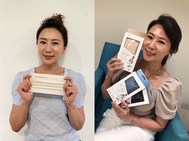 連靜雯推聯名口罩。（楠軒工作室提供）