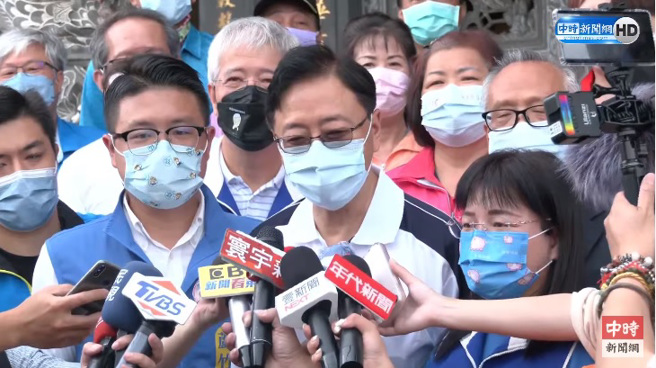 国民党桃园市长参选人张善政。（图／截自中时新闻网直播）