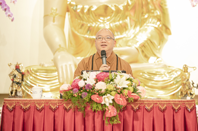 惠中寺年度「未来与希望」系列讲座，6月5日礼请佛光山住持心保和尚主讲「与心对谈」。(图/佛光山惠中寺提供)