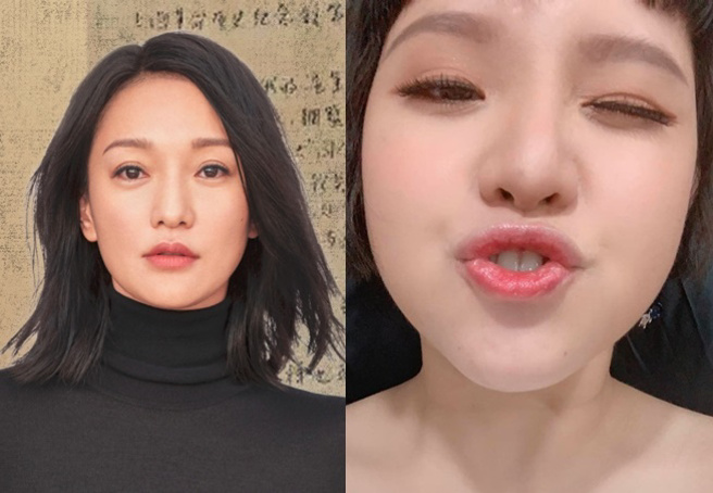 周迅(左)得到最佳绿叶谢依霖(右)陪衬，出演喜剧也能得心应手。（图／取自周迅微博、谢依霖IG）