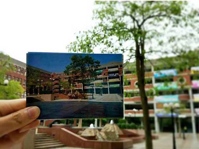 拿著你給的相片，走過你來時的路。（作者提供）