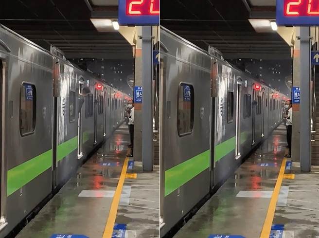 乘客目击台铁区间车冒出白烟，还闻到烧焦臭味。（图／翻摄PTT）