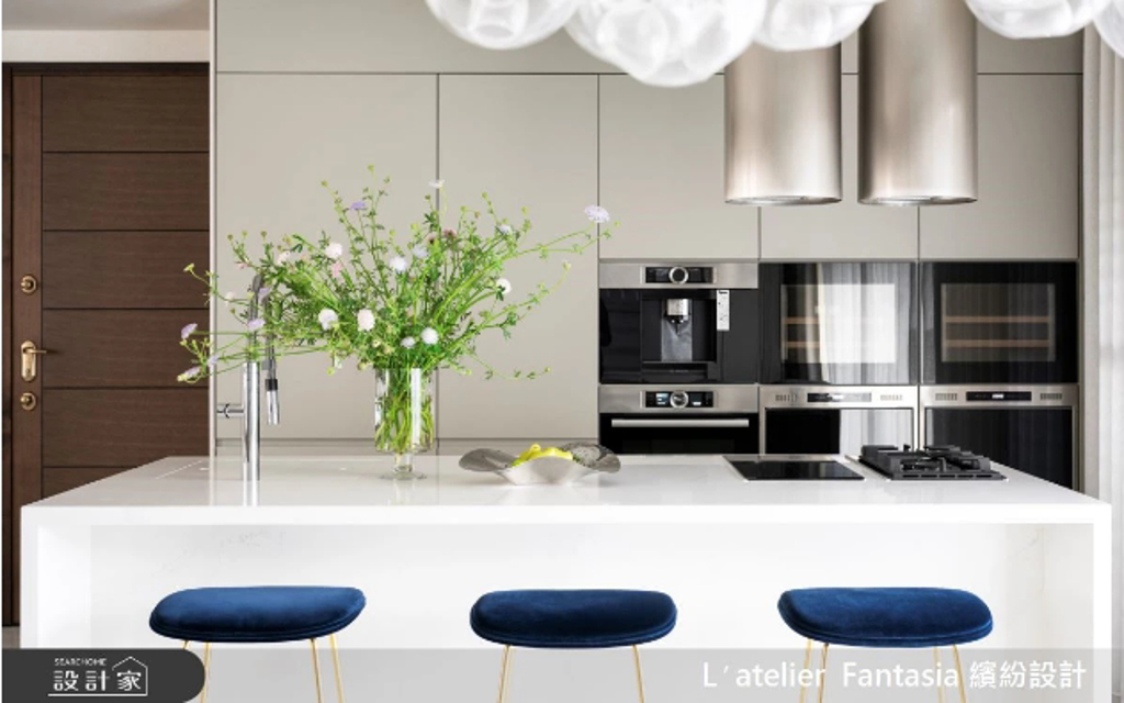 透過豪宅設計思維 打造優雅、舒適與幸福廚房空間！(圖/L′atelier Fantasia 繽紛設計)