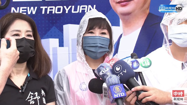 國民黨立委呂玉玲表示，會跟國民黨台北市前議員羅智強一樣，為了桃園一起往前走。（圖／翻攝自中時新聞網直播）