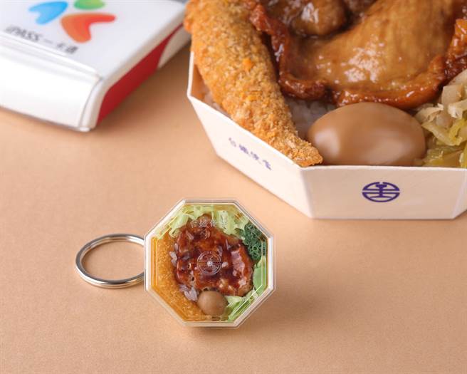 台铁排骨便当造型一卡通(台铁提供)