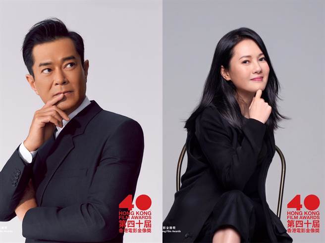 古天樂（左）跟李麗珍都是本屆香港電影金像獎入圍大熱門。（香港電影金像獎提供）