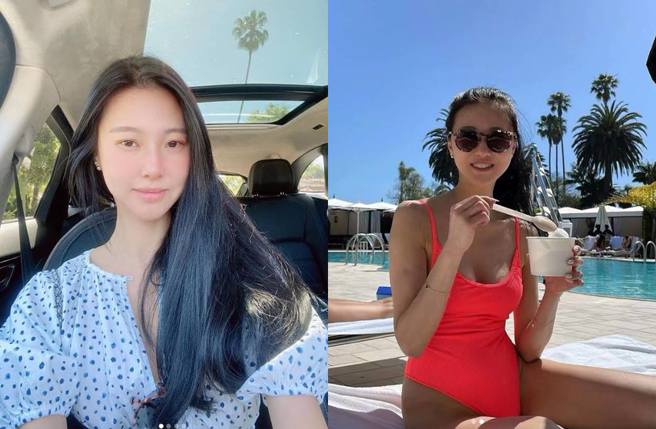 孫瑩瑩辣秀泳裝美照，看不出年紀。(圖／取自孫瑩瑩IG)