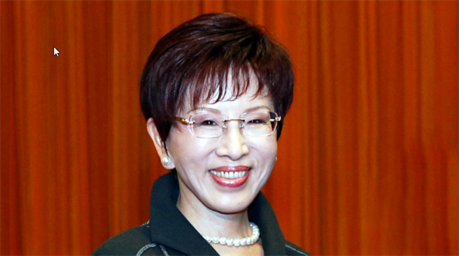 前国民党主席、中华青雁和平教育基金会董事长洪秀柱出席7日召开的两岸同胞交流研讨活动。（上观新闻）