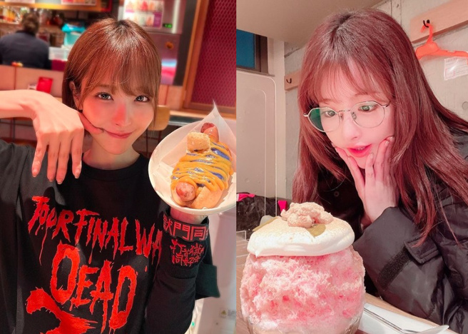 桃乃木香奈是女优界有名的「大胃王」，曾晒独吞3个便当的照片吓呆眾人。（图／取自桃乃木香奈IG）
