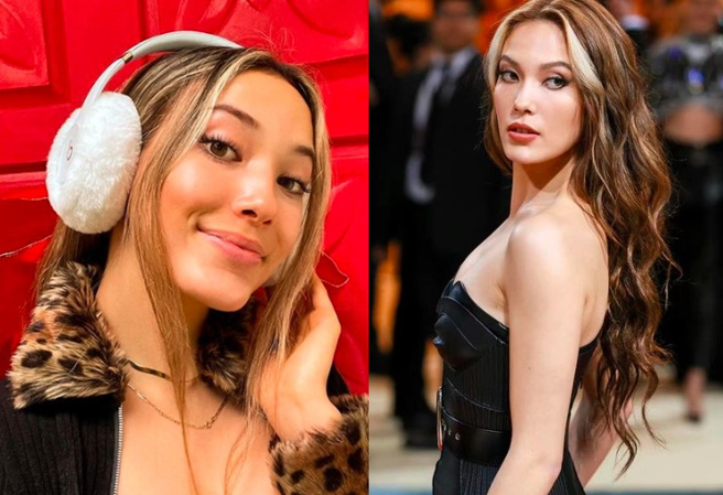 谷爱凌当模特儿时尽显冷艳性感，与家人相处时则展现她活泼的一面。（图／取自谷爱凌IG）