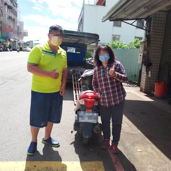 梨山果农李姓男子爱车在梨山失窃，不到24小时就在百公里的台中东区寻获，让他直讚「有警真好！」。（台中市太平警分局提供／冯惠宜台中传真）