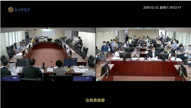 台北市議會法規委員會上午審議市府草擬的《台北市淨零排放管理自治條例》。（北市府提供）