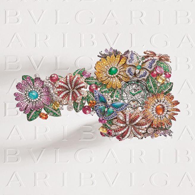 宝格丽Eden The Garden of Wonders系列珠宝 Giardino Dell’Eden Tourbillon珠宝表。（BVLGARI提供）