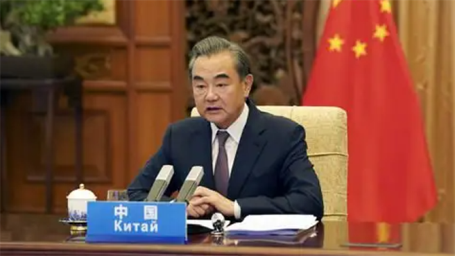 王毅谈成果和共识：同意建立「中国＋中亚五国」元首会晤机制。（中国外交部网站）