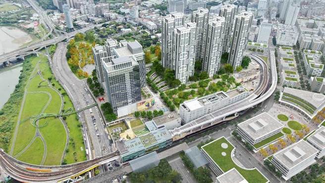 「M.Ark新北捷钻」开发模拟示意图。（新北捷运局提供）