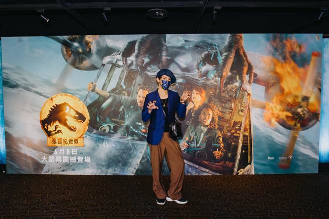 汪東城本身就是恐龍控，難忘首次看《侏羅紀公園》的震撼感。（UIP提供）