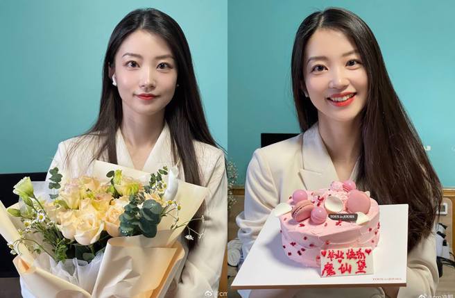 蔡茂已從清華大學博士班畢業，多年過去美貌依舊。(圖／取自蔡茂微博)