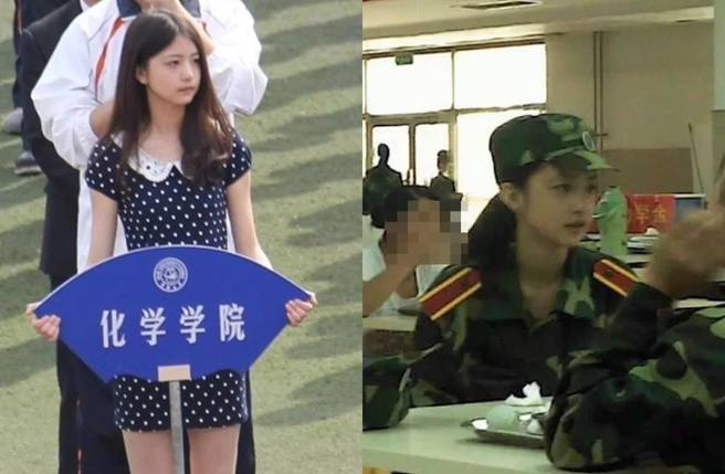 蔡茂讀吉林大學時就是校花，常被偷拍。(圖／取自陸網)