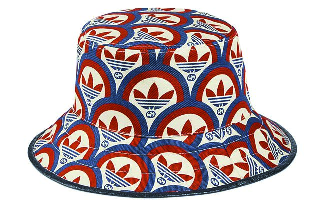 adidasx Gucci多色印花漁夫帽，1萬8800元。（Gucci提供）