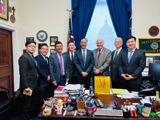 朱立倫拜訪5美國友台議員 提出「整合台韓半導體產業」