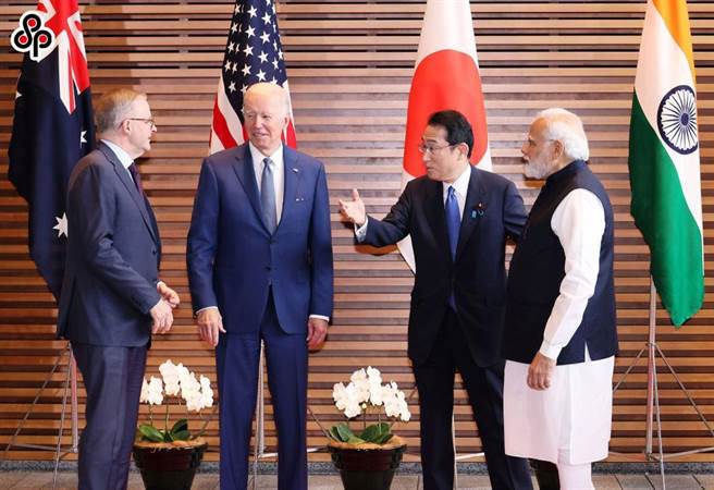 吴怀中：日本对中政策走到关键十字路口 。图为美日印澳4国于5月24日在日本举行QUAD元首峰会。图左三为日本首相岸田文雄。（摘自日本国首相官邸）