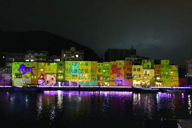 海派浪漫光雕秀。　图：基隆市政府／提供