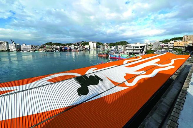 ▲潮艺术作品－透抽的指引。　图：基隆市政府／提供