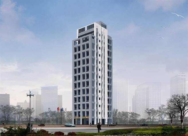 芦洲水湳街海砂屋完工后变身地上12层23户的住宅大楼。（新北市都更处提供）