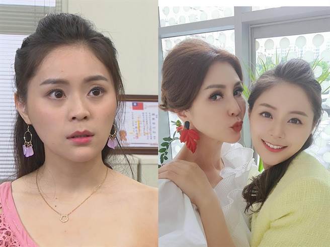 方琦跟媽媽梁佑南在同一劇組壓力大。（民視提供）